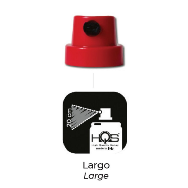 Diffusore per Spray Orientabile Raggio a Ventaglio fino a cm.20 Rosso/Nero | Colorpack